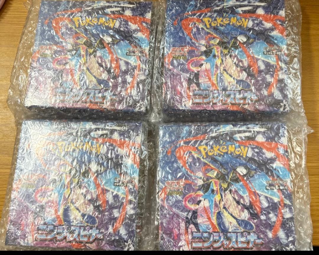 ポケモンカードゲーム　ニンジャスピナーシュリンク付き　4BOX