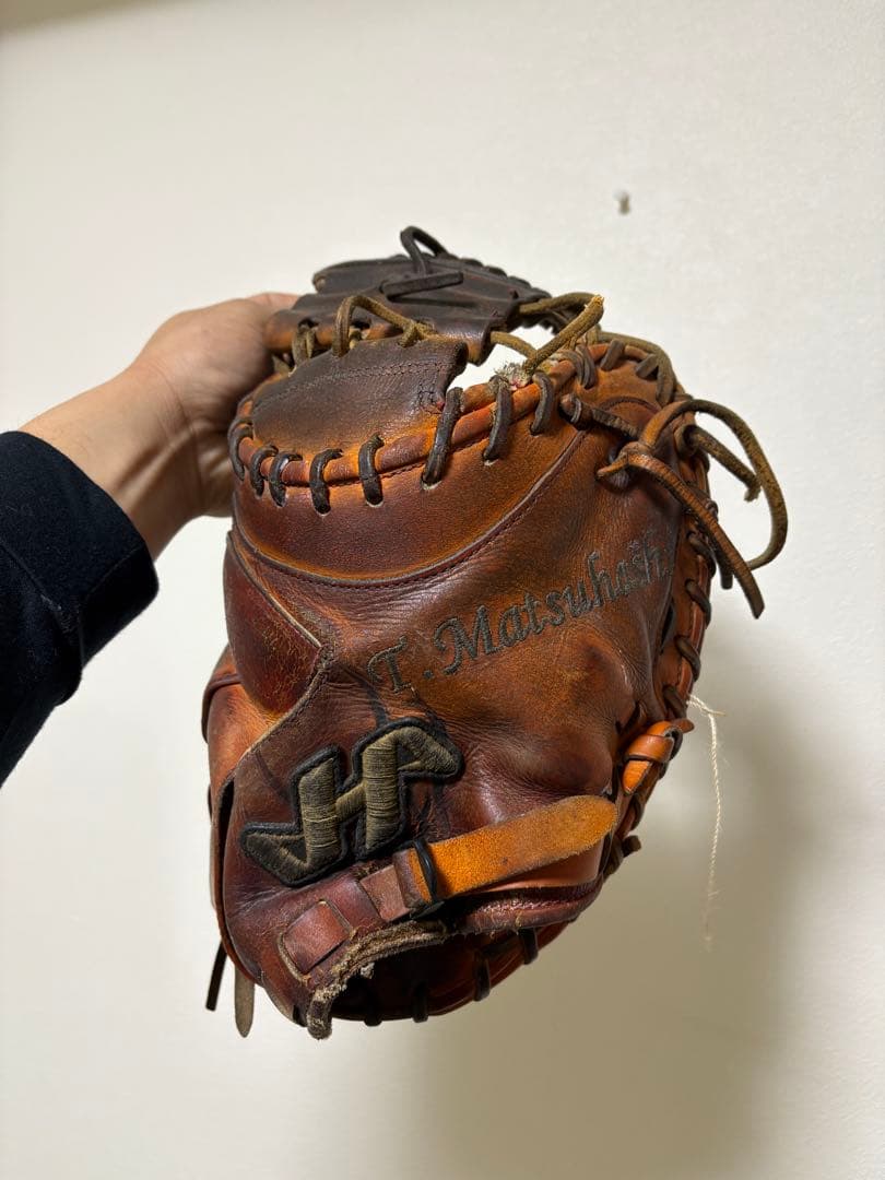 プロ野球支給品　硬式キャッチャーミット