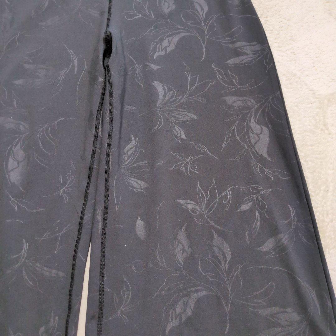 SUKALA エンボスリーフワイドパンツ Lサイズ ブラック スカーラ LAVA