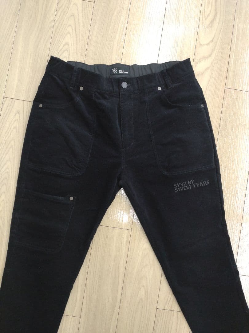 超美品！SY32 by SWEET YEARS コーデュロイパンツ L ブラック