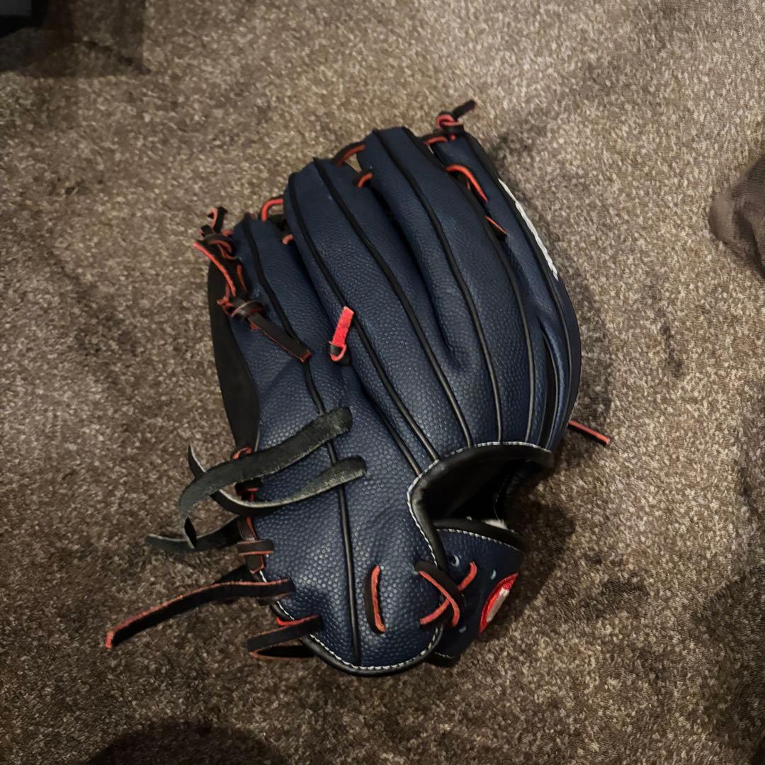 Wilson 軟式グローブ ネイビー/レッド